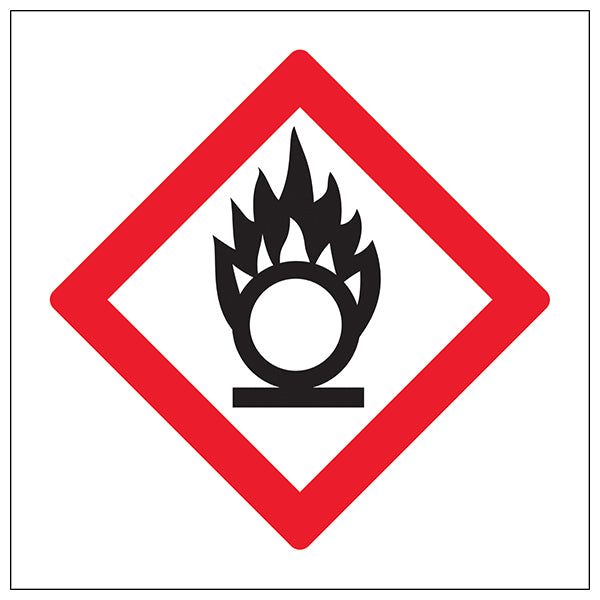 Oxidizing Storage Safety Sign Clear Warning For Hospitals