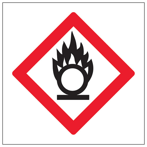 Oxidizing Storage Safety Sign Clear Warning For Hospitals