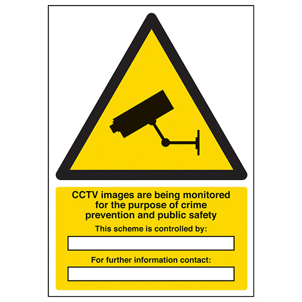 CCTV Images Are Being Monitored - A4