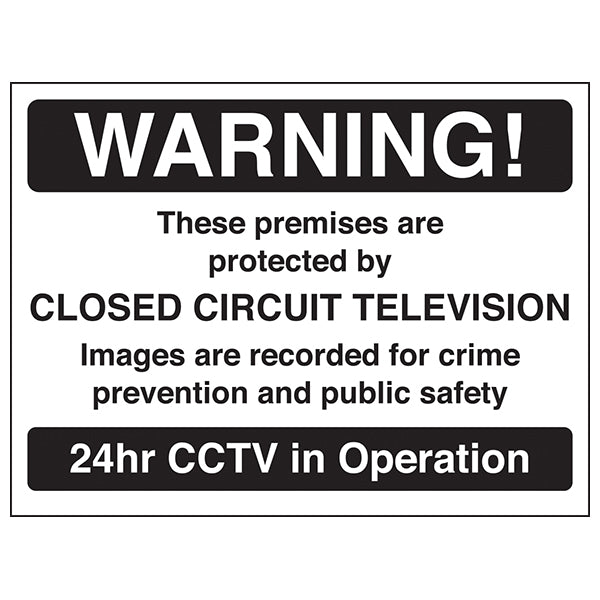 CCTV Safety Sign Protect Premises Alert For Businesses