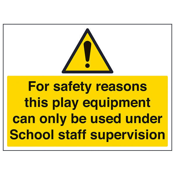 Staff Supervision Safety Sign For Schools Childcare Settings