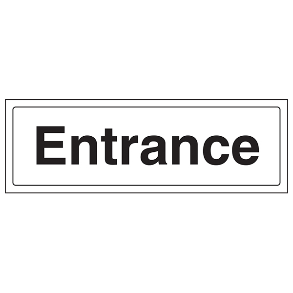 Entrance Safety Sign Clear EN ISO 7010 For Workplaces