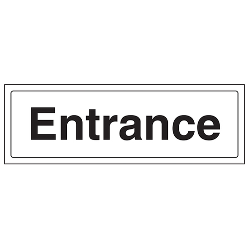 Entrance Safety Sign Clear EN ISO 7010 For Workplaces
