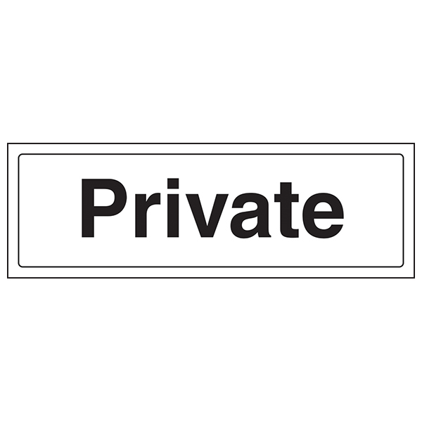 Private Safety Sign EN ISO 7010 Clear For Facilities