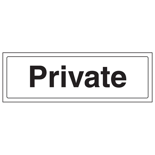 Private Safety Sign EN ISO 7010 Clear For Facilities