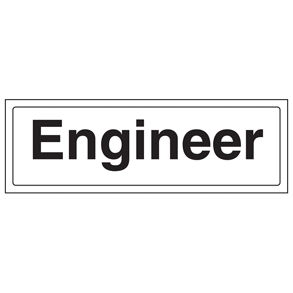 Engineer Landscape Safety Sign Clear Directions For Staff