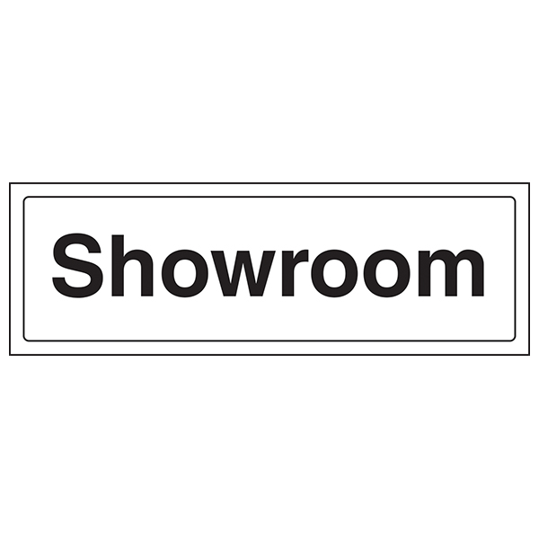 Showroom Landscape Safety Sign Clear Directions For Staff