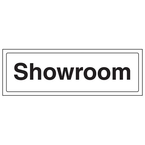 Showroom Landscape Safety Sign Clear Directions For Staff