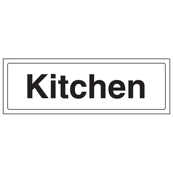 Kitchen Safety Sign Clear Directional EN ISO 7010 Facility