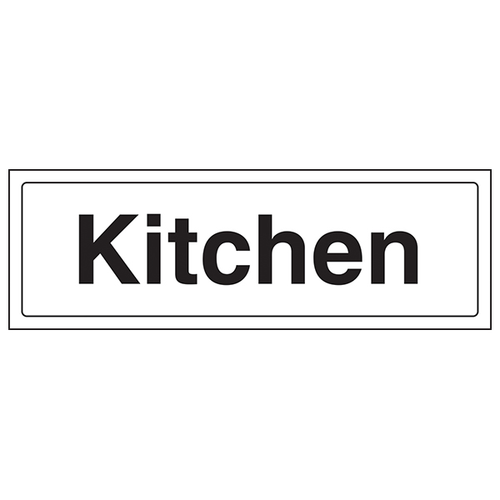 Kitchen Safety Sign Clear Directional EN ISO 7010 Facility