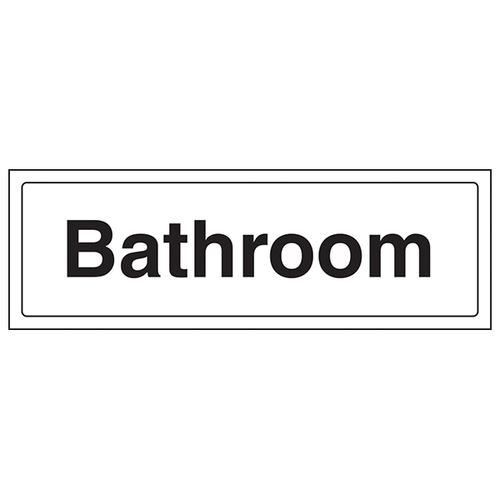 Bathroom Safety Sign Self Adhesive Clear For Facilities