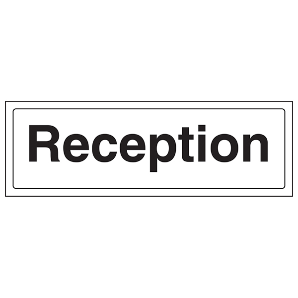 Reception Safety Sign Clear Directional For Facilities