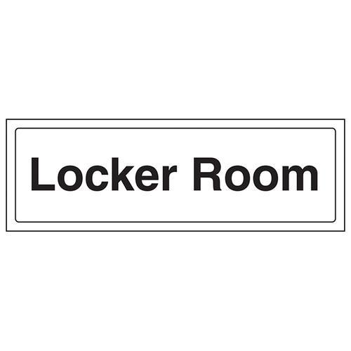 Locker Room Safety Sign ISO 7010 Compliant For Facilities