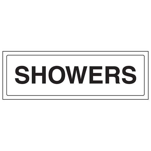 Showers Safety Sign EN ISO 7010 Clear For Facilities
