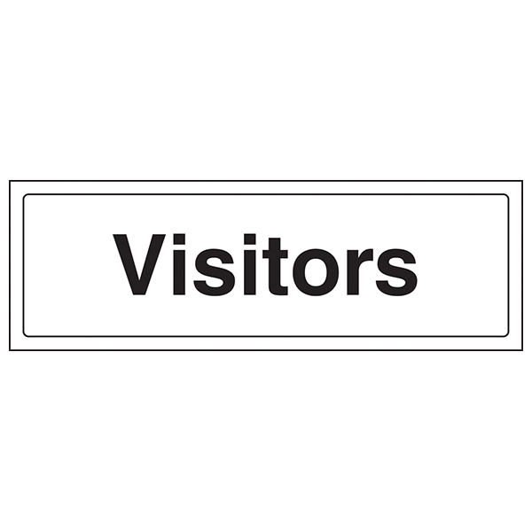 Visitors Safety Sign EN ISO 7010 Clear For Facilities