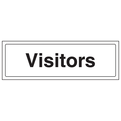 Visitors Safety Sign EN ISO 7010 Clear For Facilities