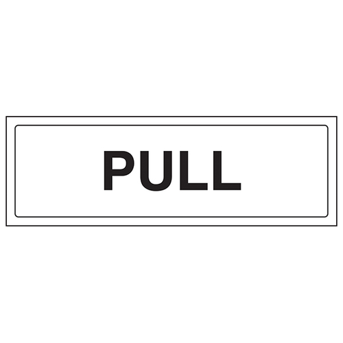 Pull Safety Sign EN ISO 7010 Compliant For Facilities
