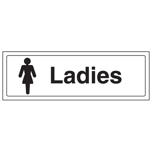 Clear Ladies Safety Sign EN ISO 7010 For Businesses
