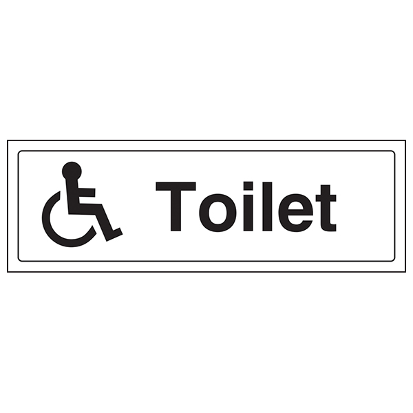 Disabled Toilet Safety Sign EN ISO 7010 For Facilities