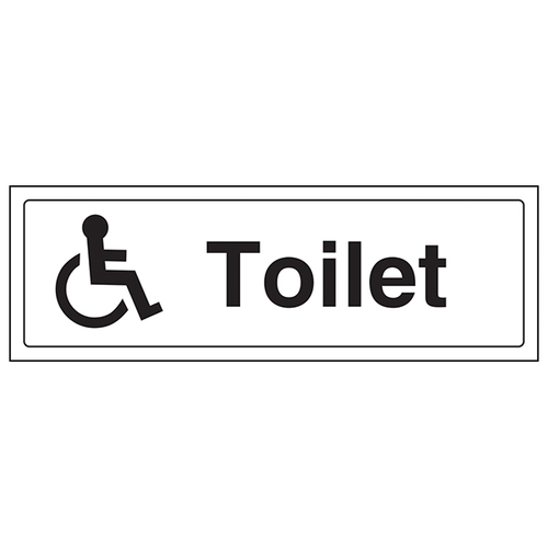 Disabled Toilet Safety Sign EN ISO 7010 For Facilities