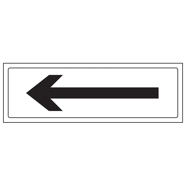 Straight Arrow Safety Sign Clear Directional For Facilities