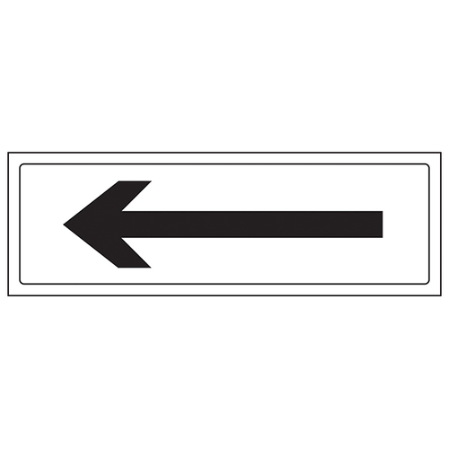 Straight Arrow Safety Sign Clear Directional For Facilities