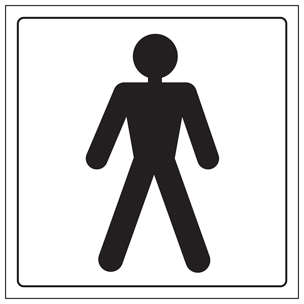 Male Toilet Safety Sign EN ISO 7010 Compliant Facilities
