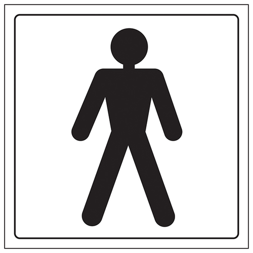 Male Toilet Safety Sign EN ISO 7010 Compliant Facilities