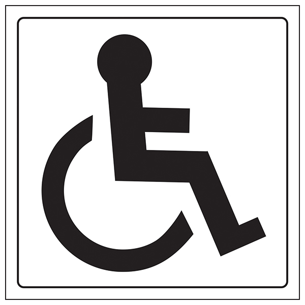 Disabled Toilet Safety Sign Clear Compliant For Facilities