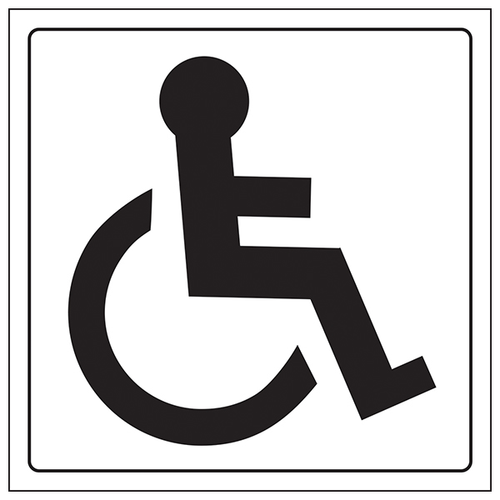 Disabled Toilet Safety Sign Clear Compliant For Facilities
