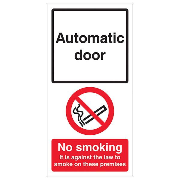Automatic Door Safety Sign Self Adhesive For Public
