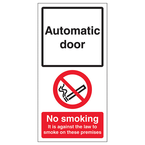Automatic Door Safety Sign Self Adhesive For Public