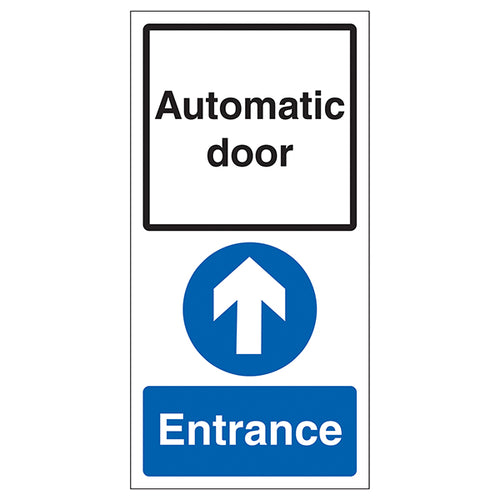 Automatic Door Safety Sign Self Adhesive Visible For Staff