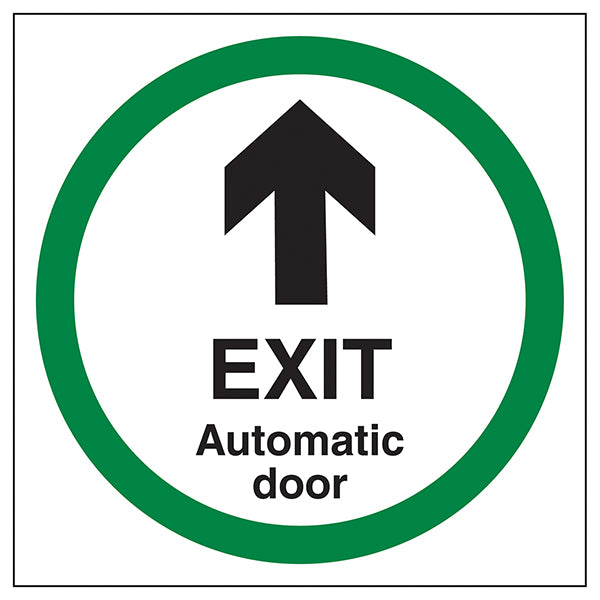 Automatic Door Exit Safety Sign High Visibility For Office