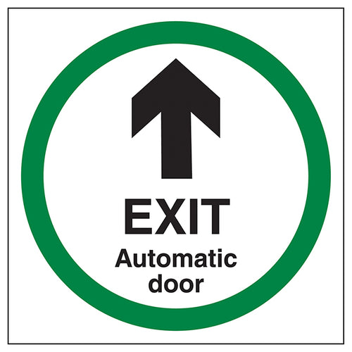 Automatic Door Exit Safety Sign High Visibility For Office
