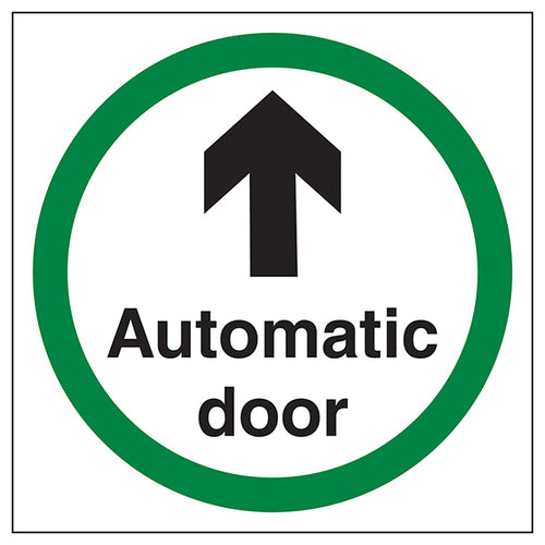 Automatic Door Safety Sign Self Adhesive Arrow For Public