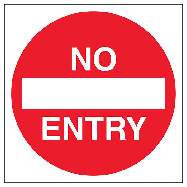 No Entry Automatic Door Safety Sign Clear For Staff