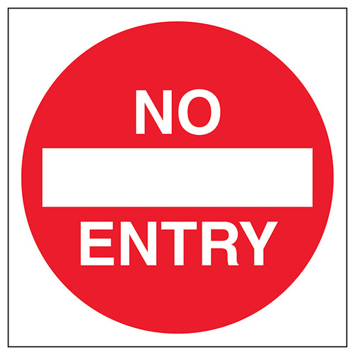 No Entry Automatic Door Safety Sign Clear For Staff