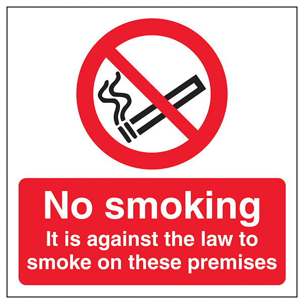 No Smoking On Premises Safety Sign Durable For Businesses