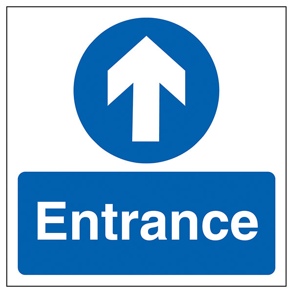Entrance Arrow Safety Sign Automatic Door Warning For Staff