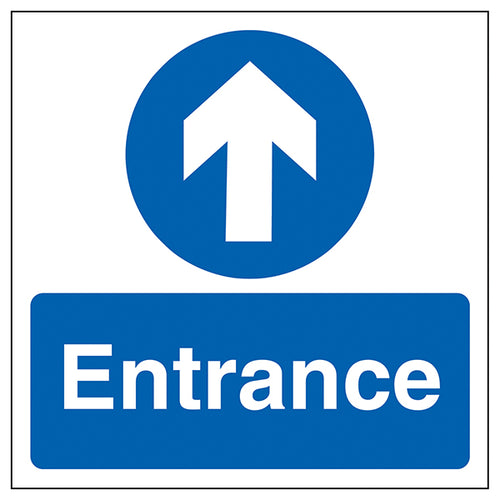 Entrance Arrow Safety Sign Automatic Door Warning For Staff