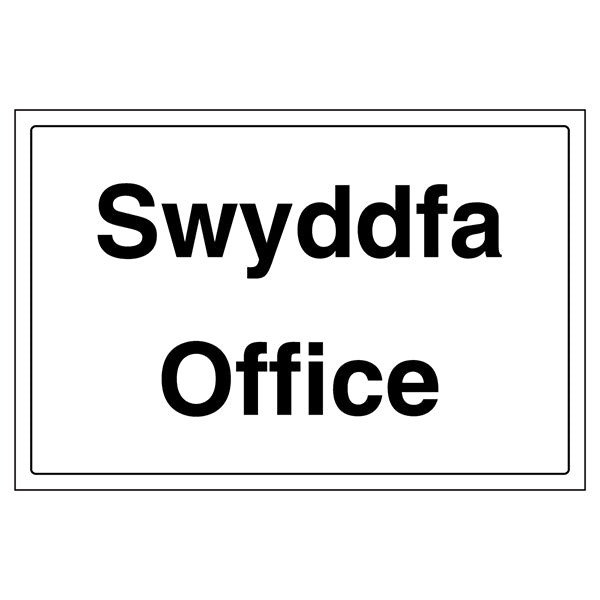 Welsh English Office Safety Sign Bilingual For Offices