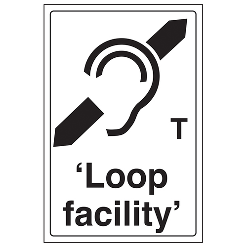 Hearing Loop Facility Safety Sign For Businesses Compliant
