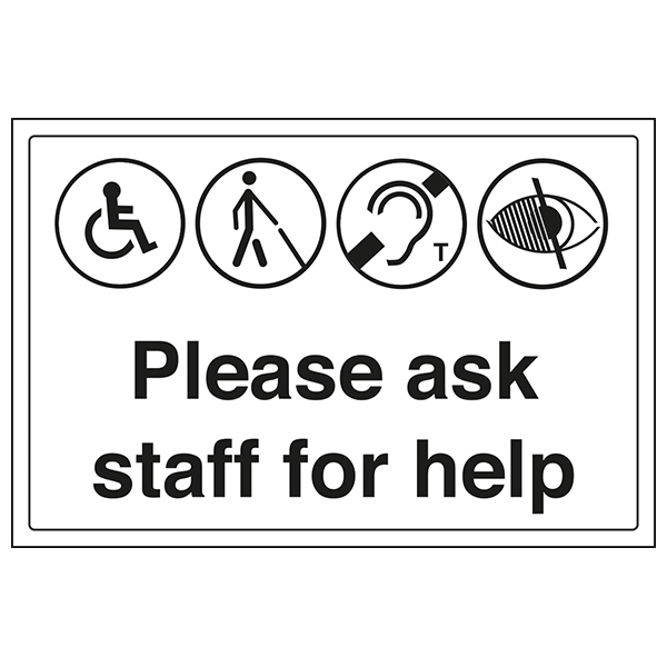 Disabled Access Safety Sign DDA Compliant For Visitors