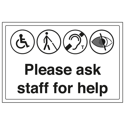 Disabled Access Safety Sign DDA Compliant For Visitors