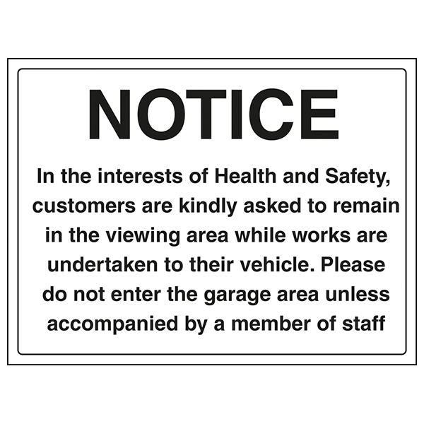 Health And Safety Notice Safety Sign Durable Workplace