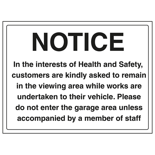 Health And Safety Notice Safety Sign Durable Workplace