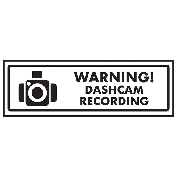 Dashcam Recording Safety Sign Vehicle Theft Deterrent