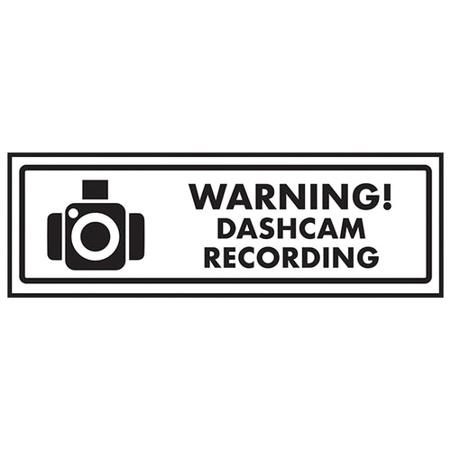 Dashcam Recording Safety Sign Vehicle Theft Deterrent