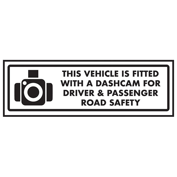 Dashcam Safety Sign Powerful Theft Deterrent For Drivers